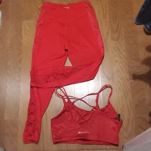 Vs sport knockout leggings and matching bra